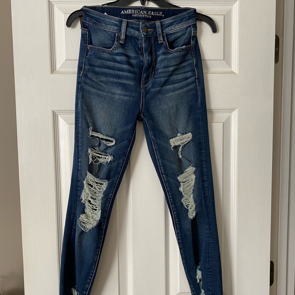 American Eagle super high rise jeans - regular